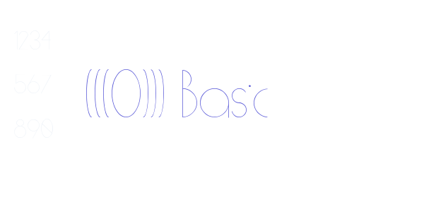 (((O))) Basic font free