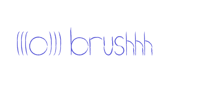 (((o))) brushhh Font Download