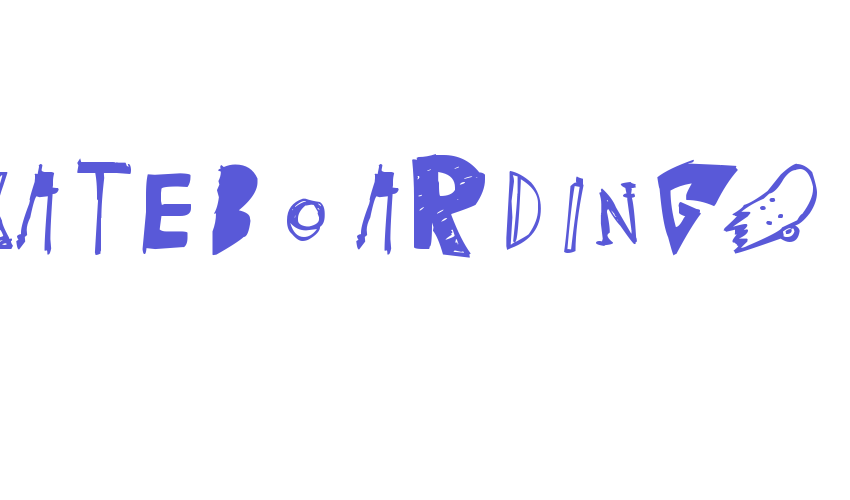 (skateboarding) Font