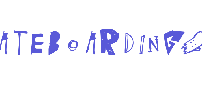 (skateboarding) Font Download