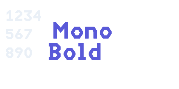 ‘ Mono Bold font free