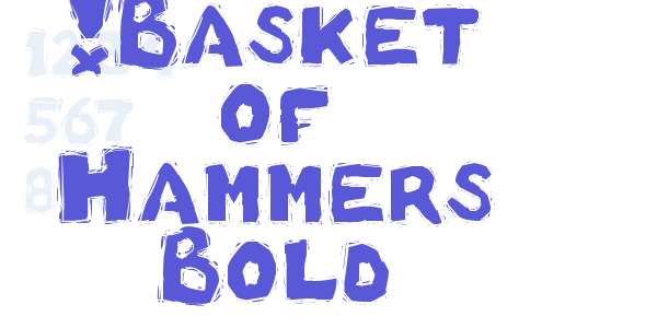 !Basket of Hammers Bold font free