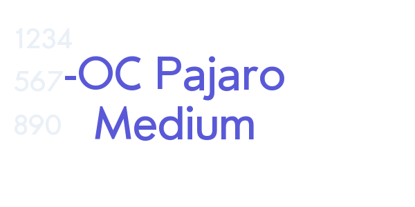 -OC Pajaro Medium font free