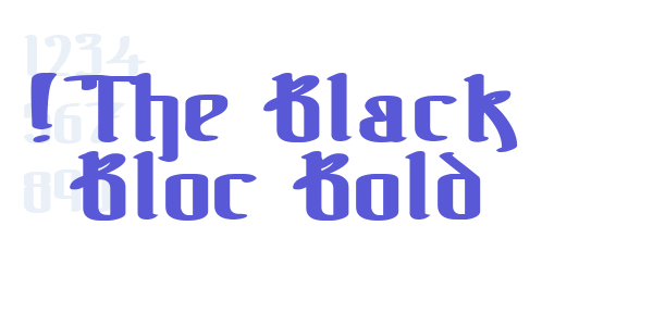 !The Black Bloc Bold font