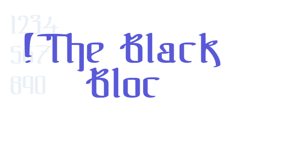 !The Black Bloc font