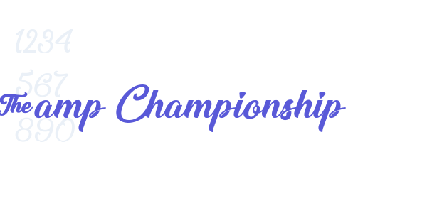 &Championship font free