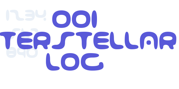 001 Interstellar Log font free