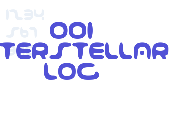 001 Interstellar Log Font Download