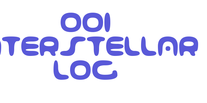 001 Interstellar Log Font Download