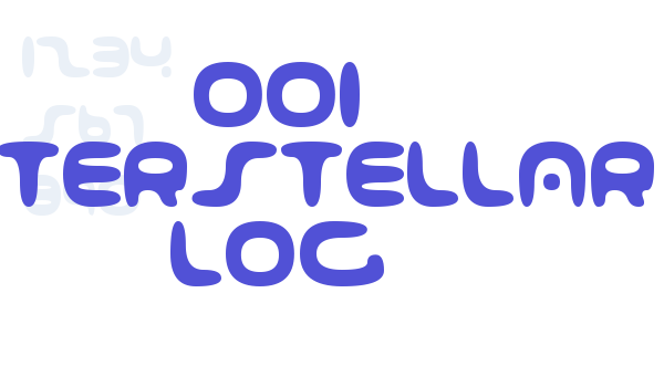 001 Interstellar Log font download