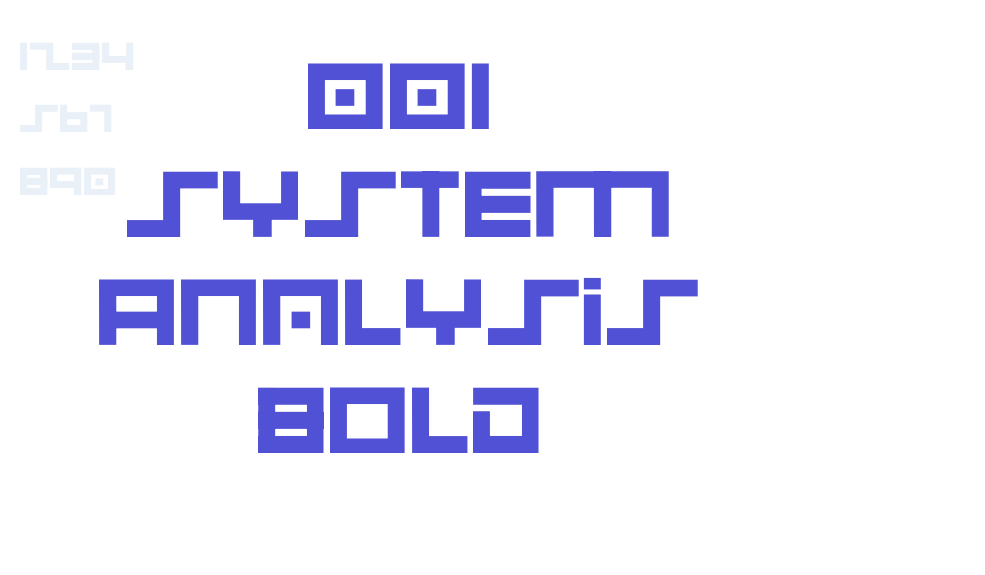 001 System Analysis Bold-font-download