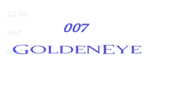 007 GoldenEye font