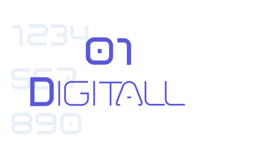 01 Digitall Font