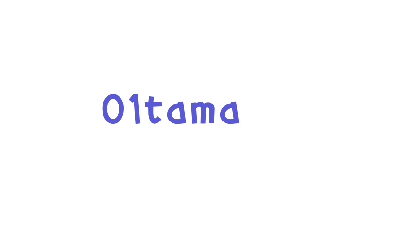 01tama Font