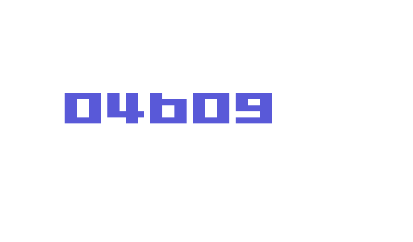 04b09 Font