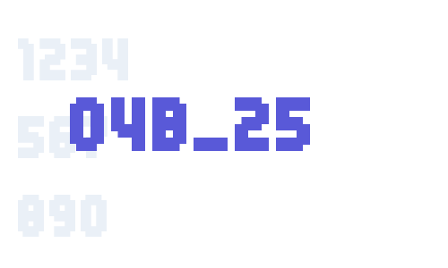 04b_25 Font Download