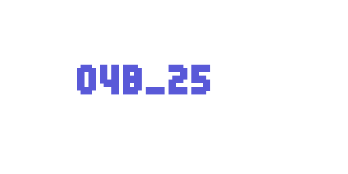 04b_25 Font Download