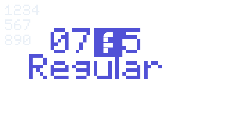 07×5 Regular-font-download