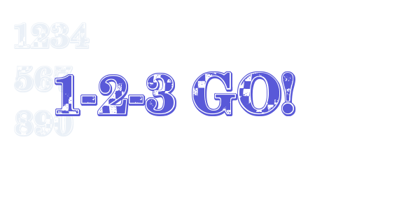 1-2-3 GO! font