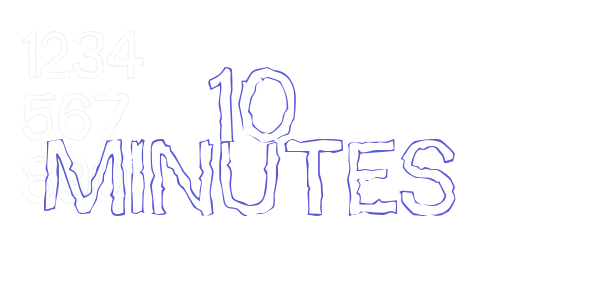 10 Minutes font free