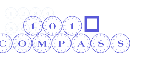 101! Compass font