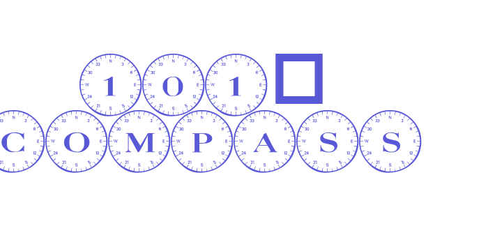 101! Compass Font Download