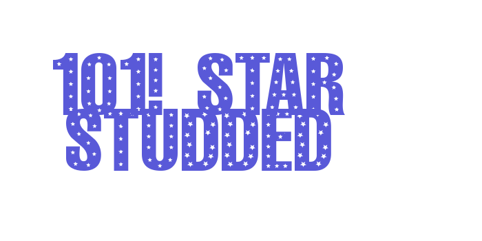 101! StaR StuDDeD Font Download