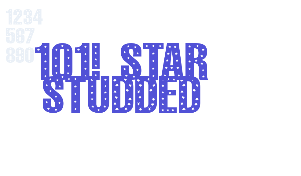 101! StaR StuDDeD-font-download