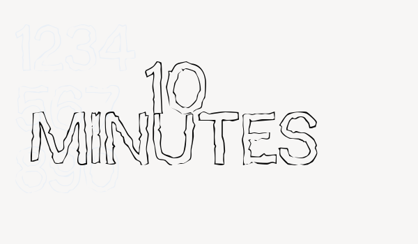 10 Minutes Font