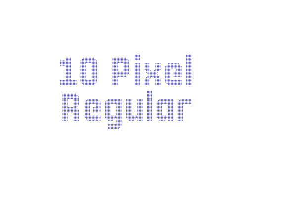 10 Pixel Regular Font