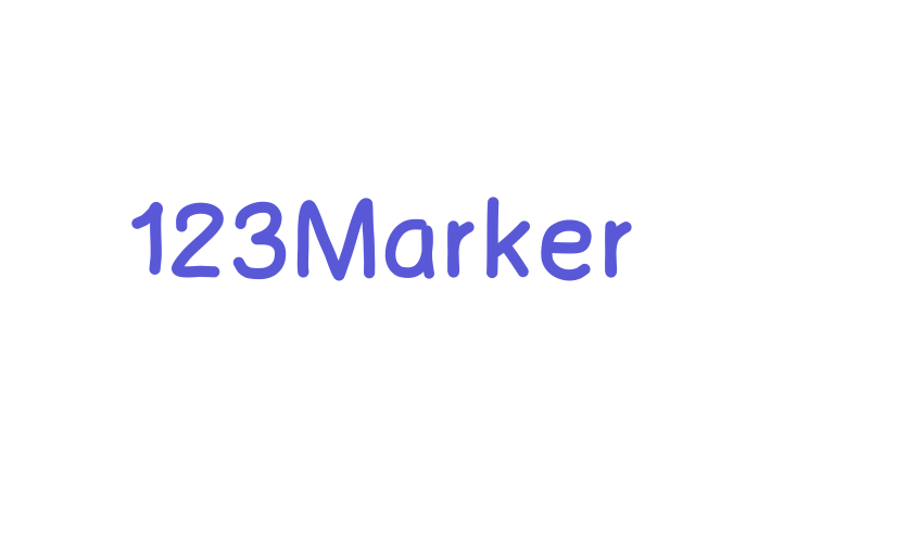 123Marker Font Download