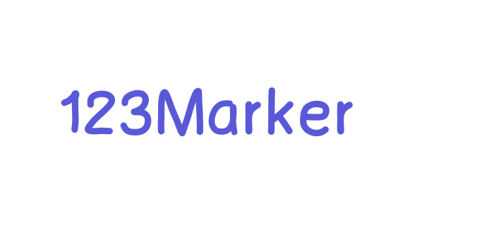 123Marker Font Download