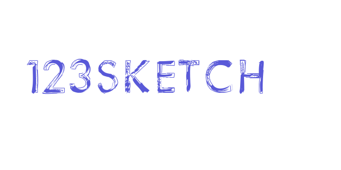 123Sketch Font Download