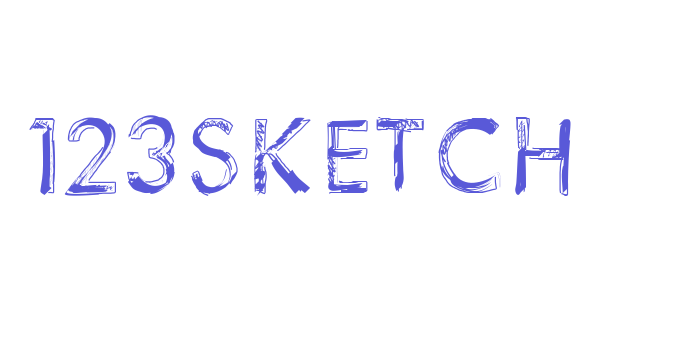 123Sketch Font