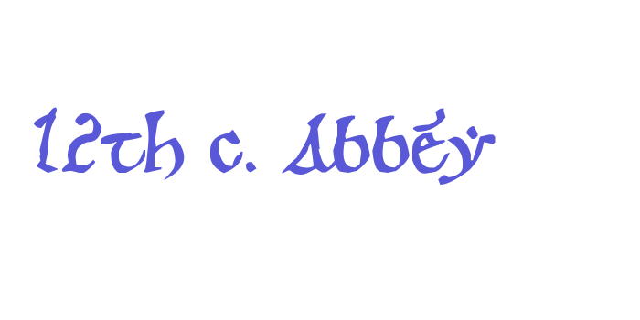 12th c. Abbey Font Download