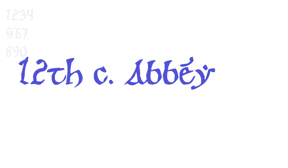 12th c. Abbey-font-download