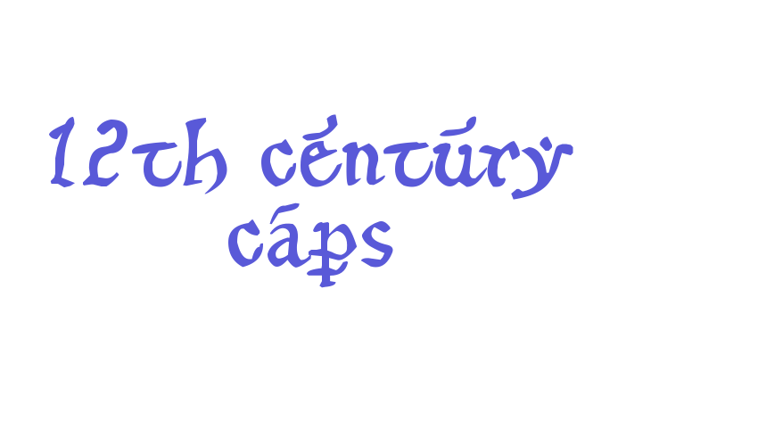 12th century caps Font Download