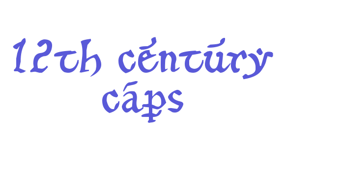 12th century caps Font Download