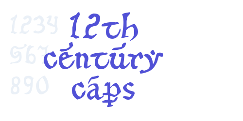 12th century caps-font-download