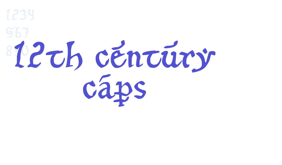 12th century caps-font-download