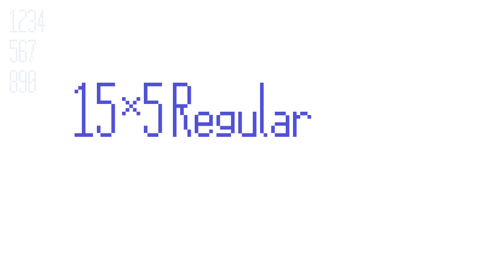 15×5 Regular-font-download