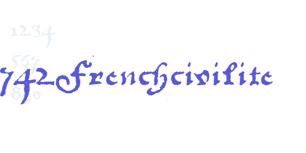 1742Frenchcivilite font