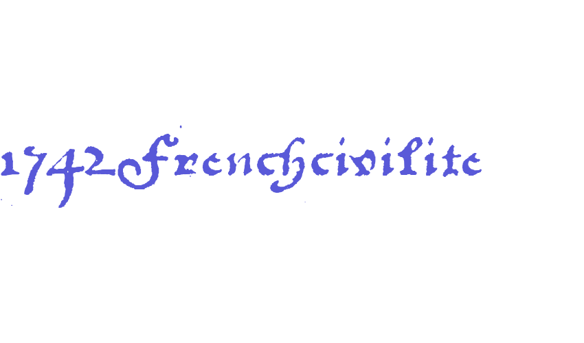 1742Frenchcivilite Font Download