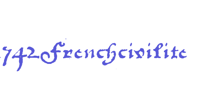 1742Frenchcivilite Font Download