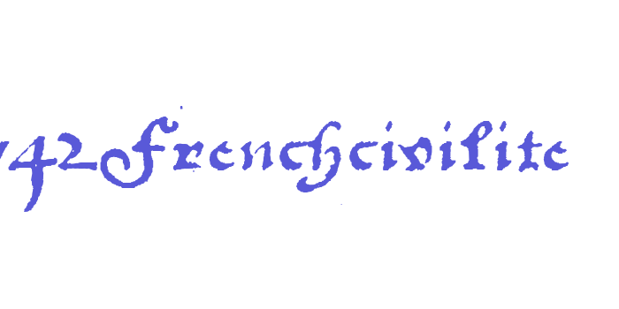 1742Frenchcivilite Font