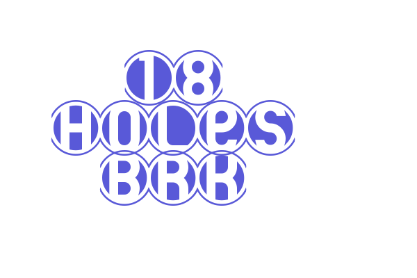 18 Holes BRK Font