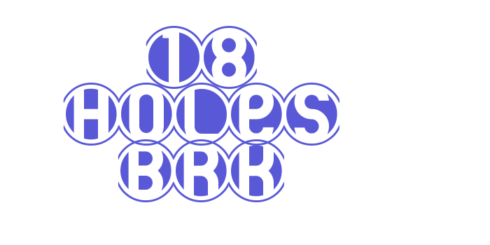 18 Holes BRK Font Download