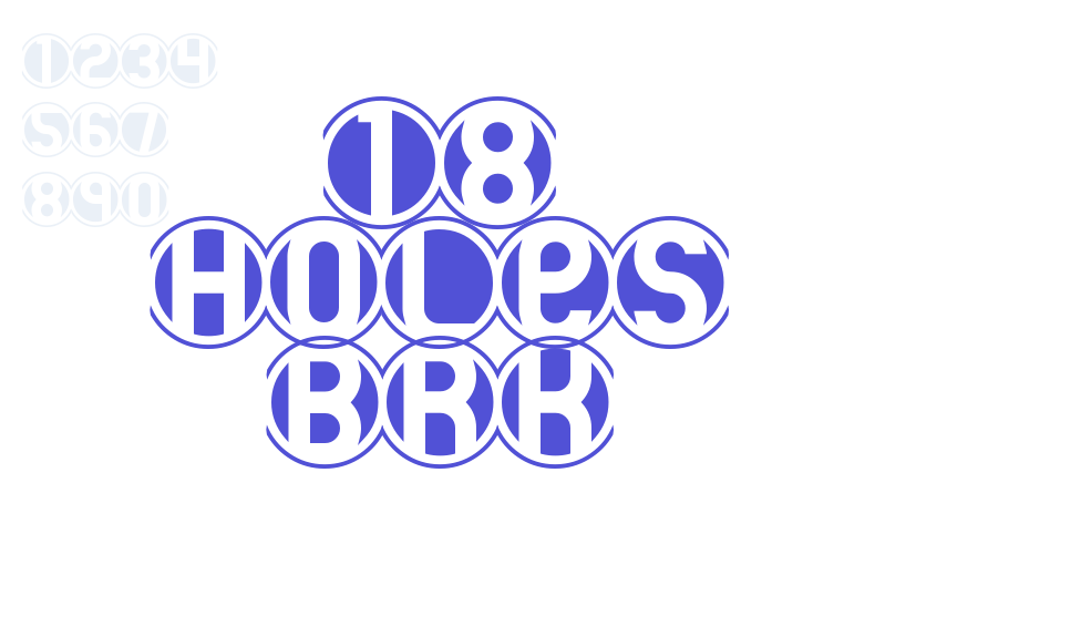 18 Holes BRK-font-download