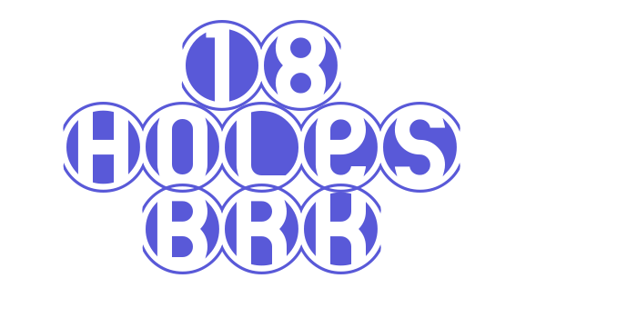 18 Holes BRK Font