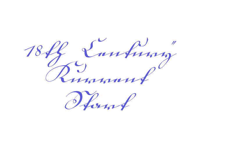 18th Century Kurrent Start Font Download